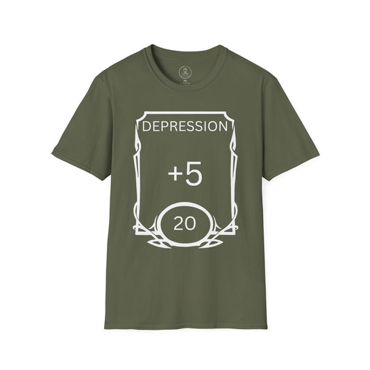 Depression +5 D&D T-Shirt