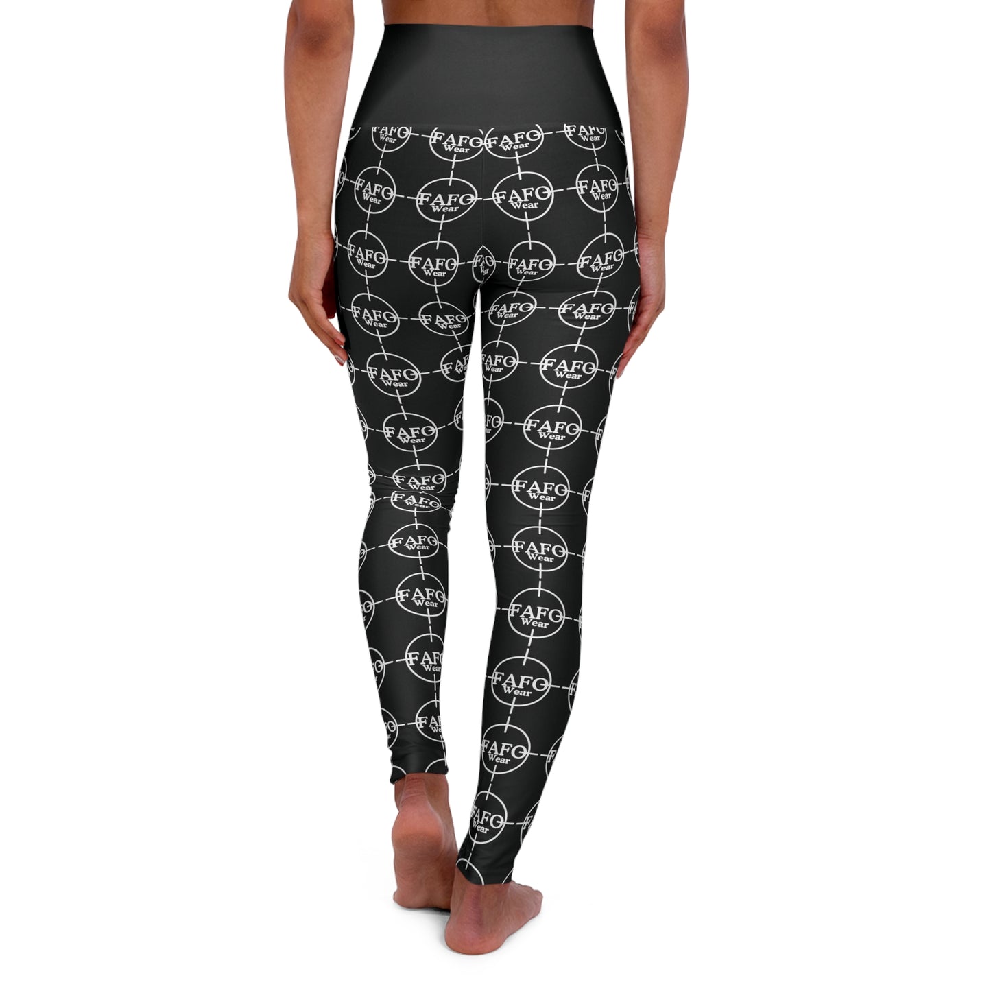 FAFO Wear Logo High Waisted Yoga Leggings (AOP)